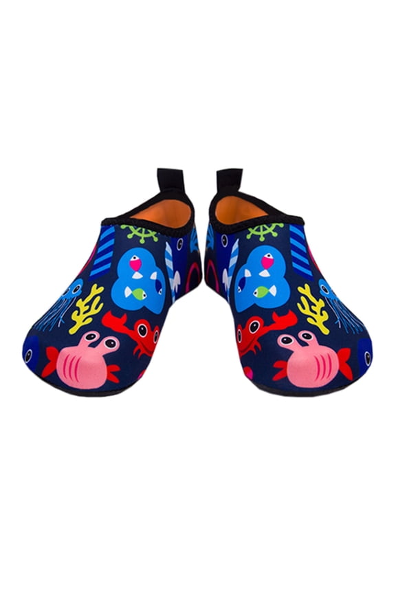 Toddler Shoes Children Waterproof Swimming Shoes Light and Breathable Diving Hot Spring Shoes Water Skiing and Big Kid Size 1 Shoes,Dark Blue