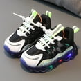 thumbnail image 1 of LEEy-world Toddler Shoes Fashion Light On LED Baby Shoes Casual Children Shoes Boy Sport Shoes Soft Sole Kids Sport Baby Girl Shoes 2 Years Old,Green, 1 of 3