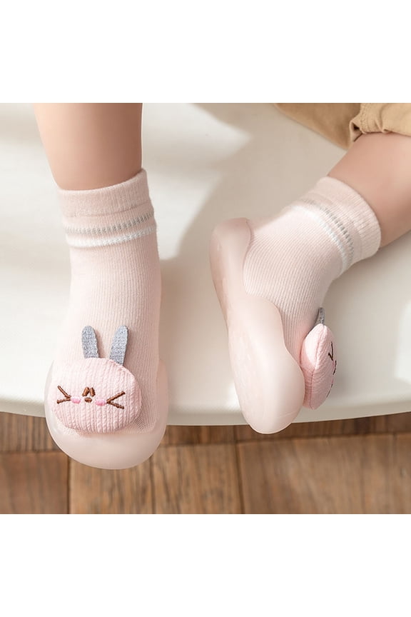 Toddler Shoes Toddler Shoes Cute Animal Cartoon Socks Shoes Toddler Floor Shoes 1 Year Old Shows,Pink