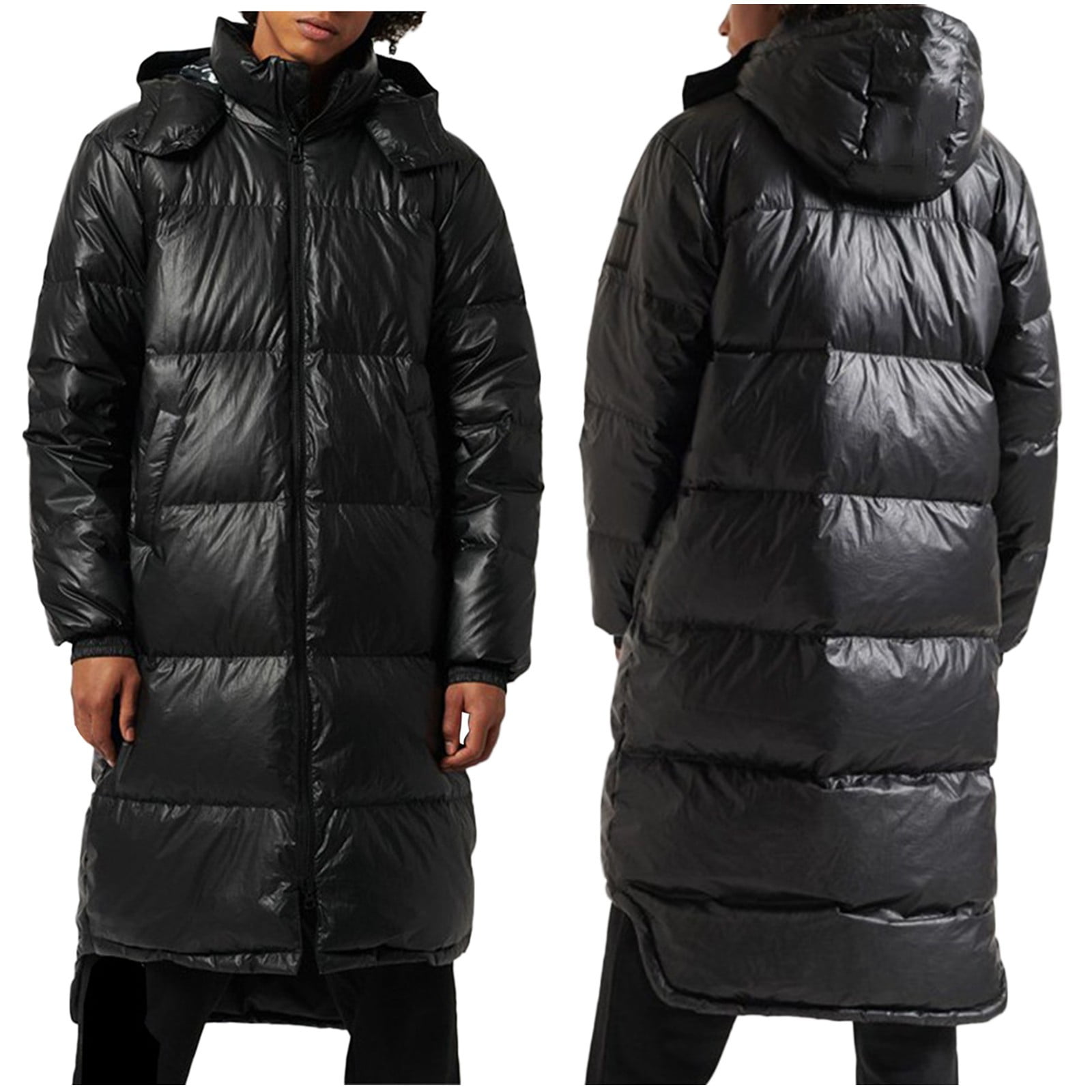 LEEyworld Winter Coat Men's Puffer Jacket Lightweight Hooded Packable