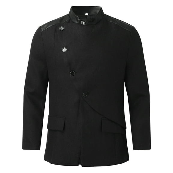 LEEy-world Winter Jackets for Men Men's Cotton Jackets Cargo Bomber Working Jackets with Multi Pockets Warm Coats Black,3XL