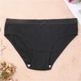 thumbnail image 1 of LEEy-world Womens Underwear Women's Underwear Cotton High Waist Briefs Full Coverage Soft Breathable Ladies Panties Black,L, 1 of 3