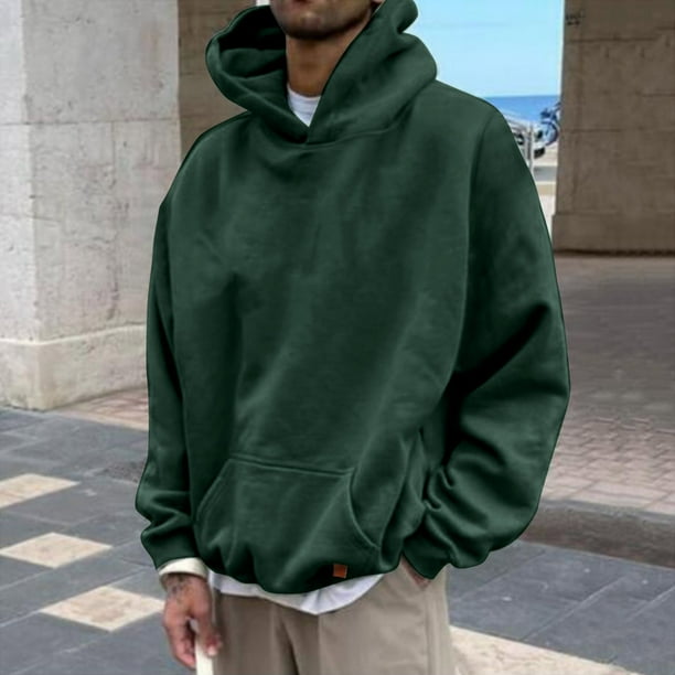 LEEy world Young Mens Hoodies USA Vintage Rider Logo Sweatshirt Pullover Hoodie for Men Regular 3XL Sizing Green L Walmart Business Supplies
