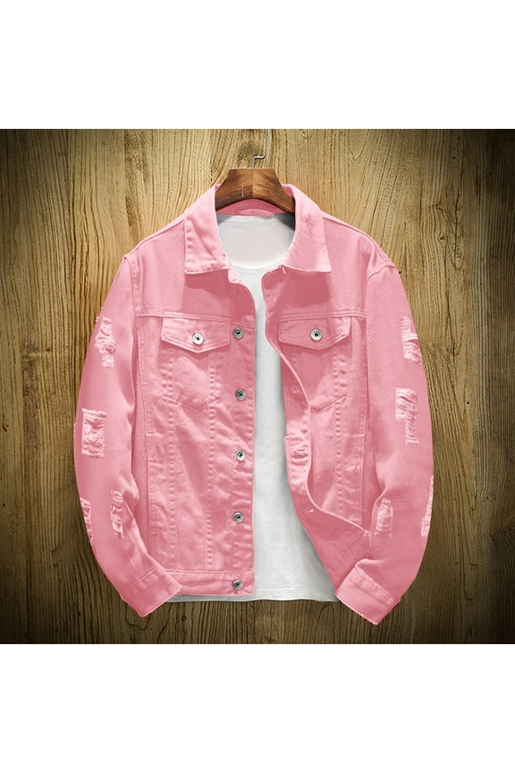 Young Mens Winter Coats Men's Cotton Jackets Cargo Bomber Working Jackets with Multi Pockets Warm Coats Pink,3XL