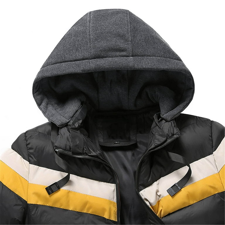 LEEy-world Young Mens Winter Coats Men's Hoodie Jacket 6 Zip