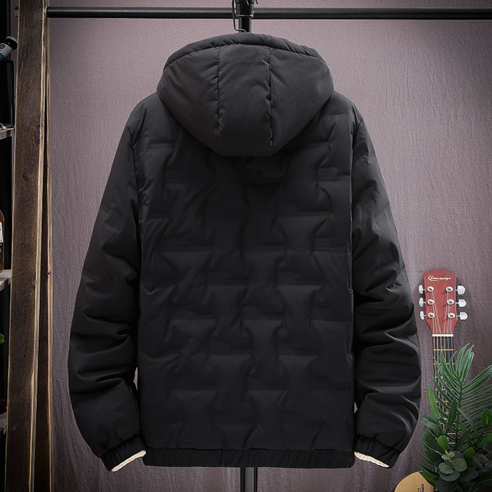 LEEy world Young Mens Winter Coats Men s Ultra Loft Lightweight Packable Puffer Jacket Standard and Big Tall Black XXL