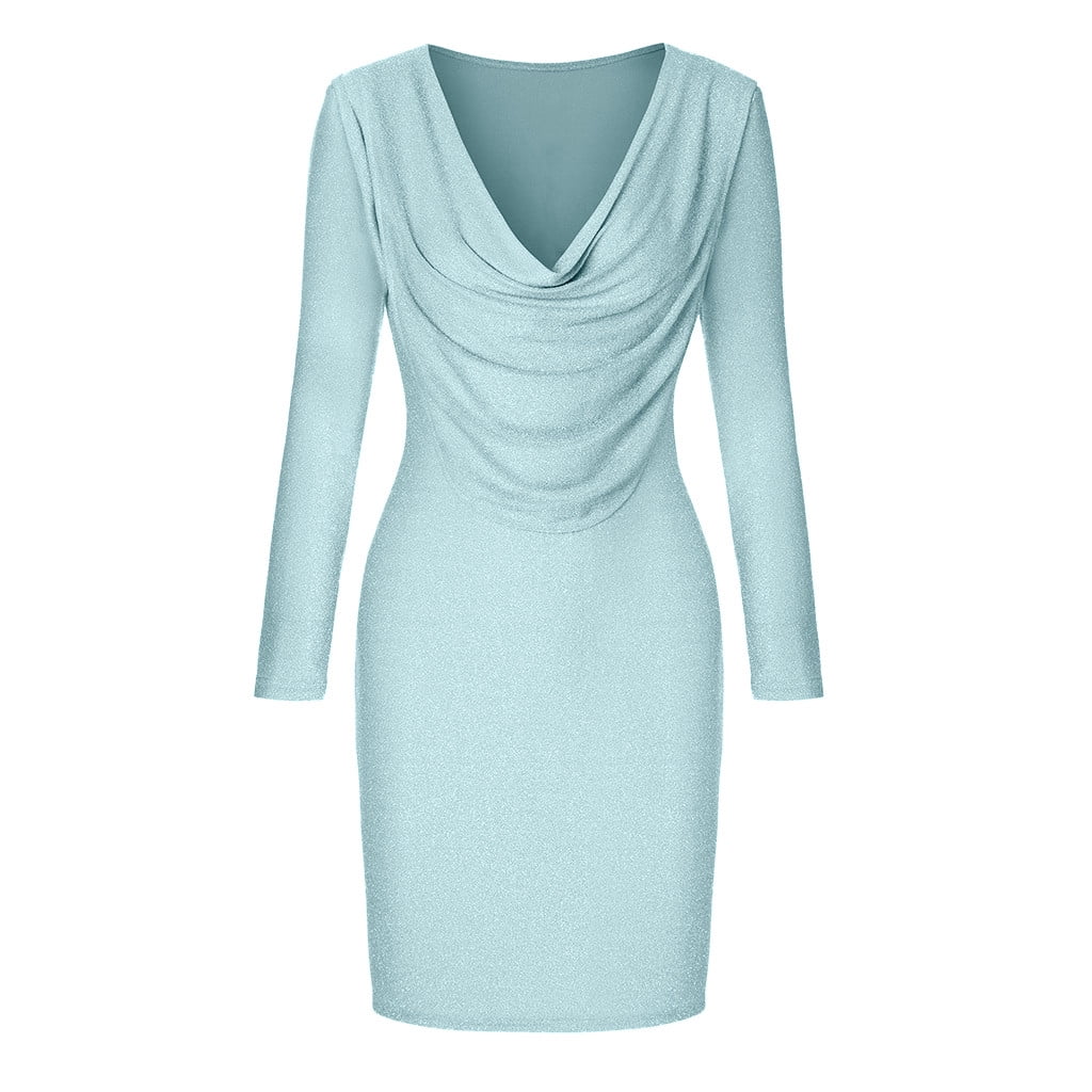 pale blue velvet cowl neck maxi dress LEEy-world formal Dresses for Women 2023 Women's Sleeveless V Color:Gold Champagne which includes a cowl Filter:Color:Unbleached House of CB |