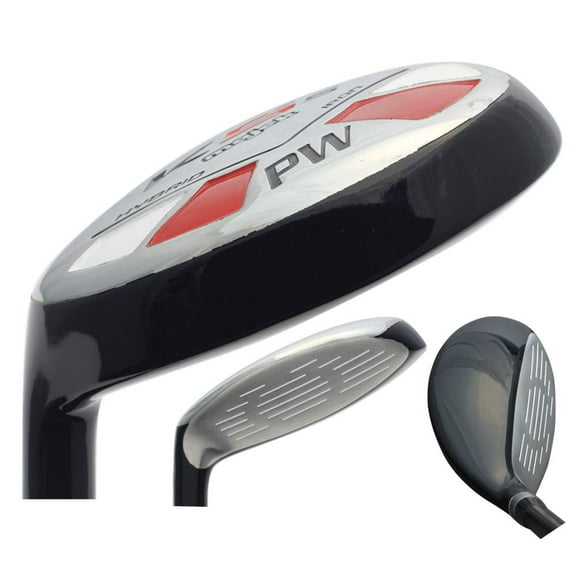 LEFT HANDED Majek Golf +1 inch Over Big & Tall Senior Men's PW Hybrid Senior Flex Utility A Flex Club (Tall 6'0"+ / +1" Over) with Premium Men's Arthritic Grip
