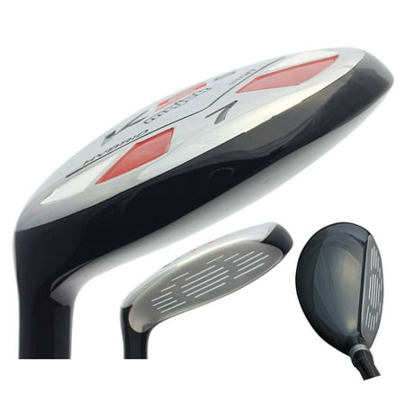 LEFT HANDED Majek K5s #7 Hybrid Golf Senior Men's Senior Flex Utility A Flex Club with Premium Men's Arthritic Grip