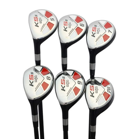 LEFT HANDED Majek (Tall 5'8"+) Senior Ladies (55+ Years) Golf Clubs All True Hybrid Set which Includes: #5, 6, 7, 8, 9, PW New Utility L Lady Flex Club