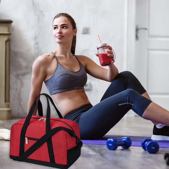 LEFTHIGH Home 14 Inch Small Travel Gym Bag Sports Duffel with Shoulder Strap Waterproof Storage for Shoes Clothes Fitness Necessities Compact St Patricks Day Decorations