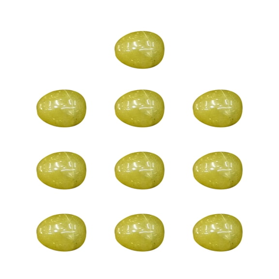 LEFTHIGH Home 20mm Crystal Mini Agate Bird Easter Eggs 10PC Natural Stone Polished Decoration for Holiday Gift Collection Home Decor