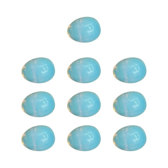 LEFTHIGH Home 20mm Crystal Mini Agate Bird Easter Eggs 10PC Natural Stone Polished Decoration for Holiday Gift Collection Home