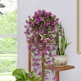 thumbnail image 1 of LEFTHIGH Home 30x10in Artificial Violet Flower Hanging Garland Silk Greenery Swag for Wall Basket Ceiling Decor 2pcs Easter Decor, 1 of 5