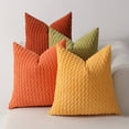 thumbnail image 1 of LEFTHIGH Home 4 Pack Woven Pillowcases Standard Size Soft Breathable Decorative Pillow Shams Envelope Closure 16x16 Inches Easter Decor, 1 of 6