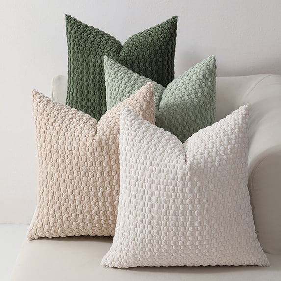 LEFTHIGH Home 4 Pack Woven Pillowcases Standard Size Soft Breathable Decorative Pillow Shams Envelope Closure 16x16 Inches St Patricks Day