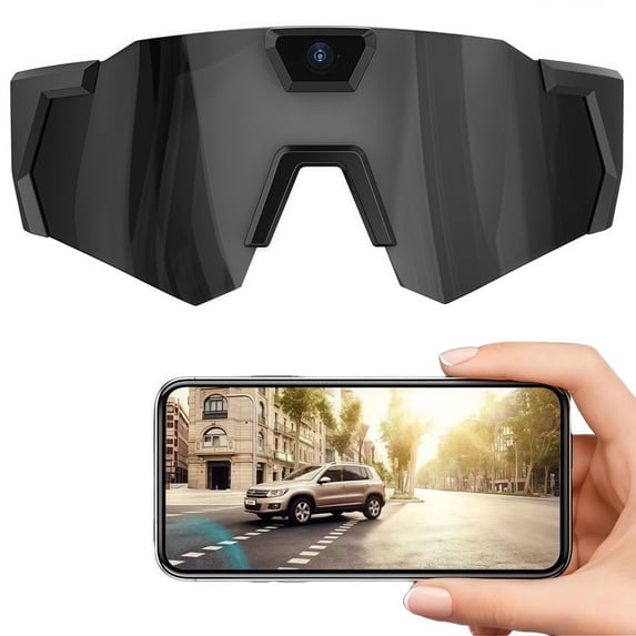 LEFTHIGH Home 4K Video Smart Camera Sunglasses Baseball Glasses with Long Battery Life Phone Compatible for Sports Recording First-Person View New Home Essentials