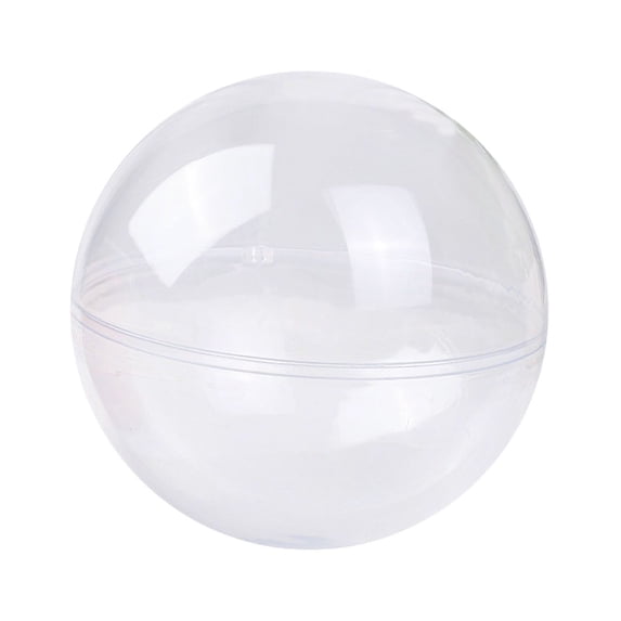 LEFTHIGH Home 5 Pack Clear Plastic Refillable Christmas Ornament Balls 5cm DIY Craft Fillable Decorations Shatterproof Christmas Decor