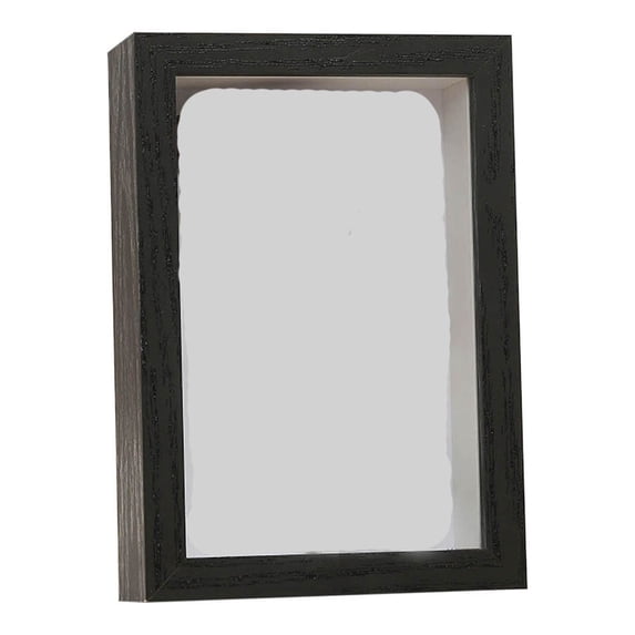 LEFTHIGH Home 6x4 Inch Box Frame Display Case with Glass Door for Bouquet Photos Keepsakes Medals Memorabilia Solid Wood Hinged Door Home and Kitchen