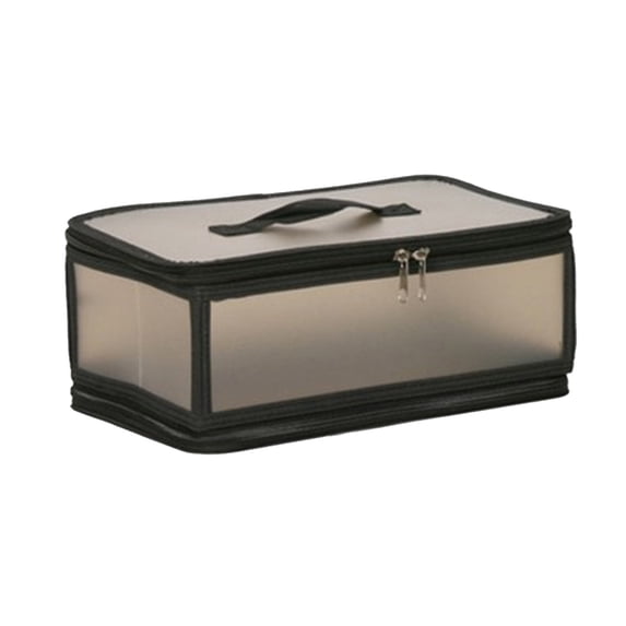 LEFTHIGH Home 7 Sizes PP Plastic Foldable Storage Box Transparent Clothing Sorting Organizer Bag with Double Zipper Various Sizes Christmas Gifts