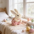 thumbnail image 1 of LEFTHIGH Home Adorable Easter Bunny White Decoration Figurine Foam 15cm Party Table Garden Holiday Gift Portable Fairy Tale Desk Shelf Home Ornament 1pc St Patricks Day, 1 of 6