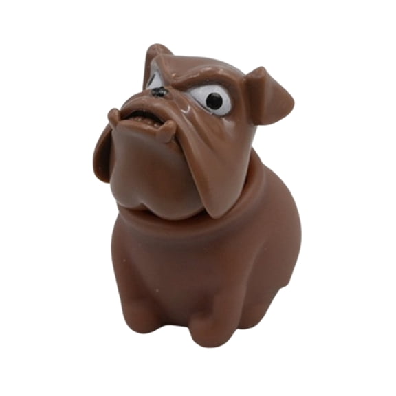 LEFTHIGH Home Angry Dog Head Stress Relieving Decor Squeezable Venting Doll for Anxiety Relief and Desk Fun
