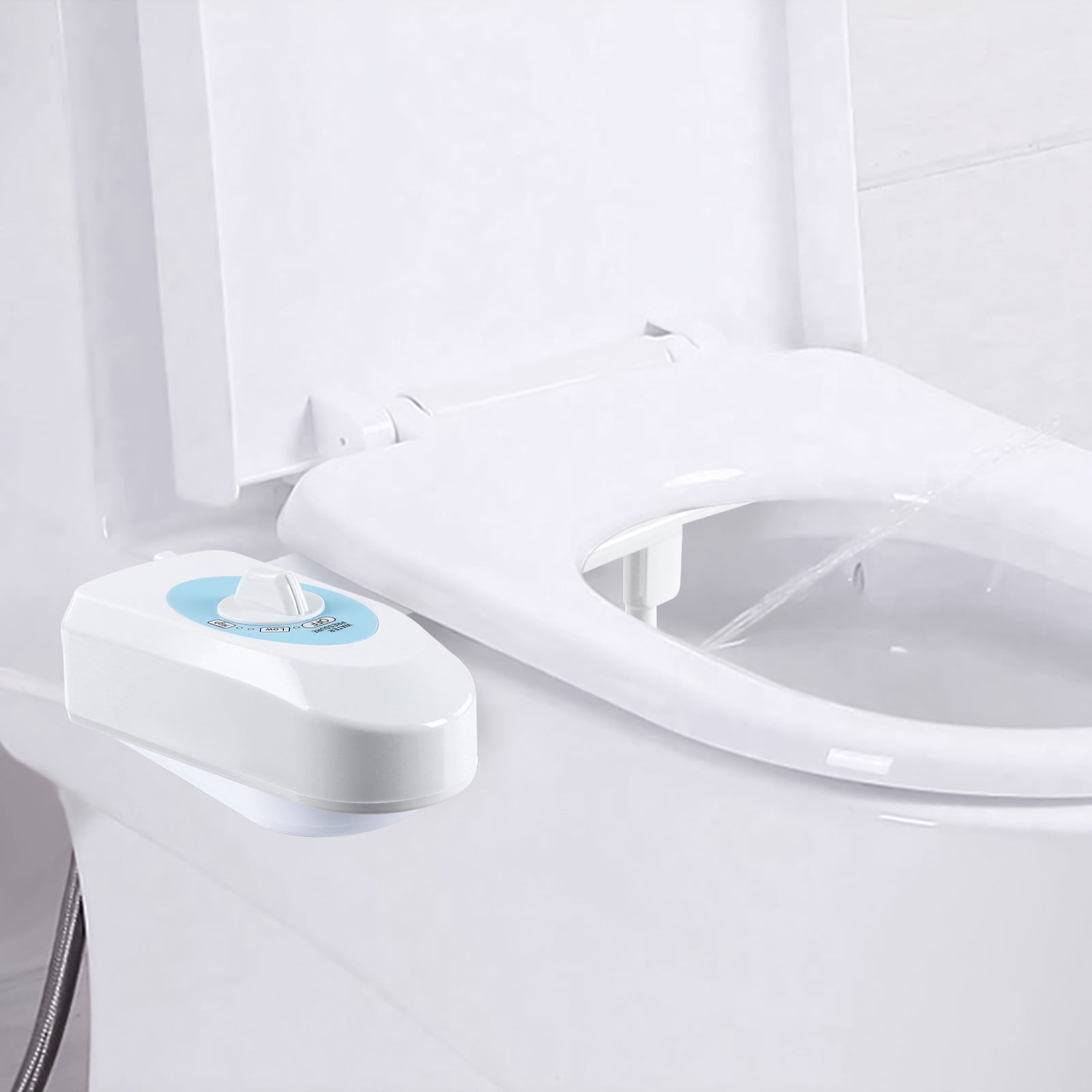 LEFTHIGH Home Bidet Toilet Seat Attachment & Fresh Water Sprayer (Only Cool,Nozzle Cleaning,Non-,Adjustabl-e Pressure,Female Wash) Christmas Decorations for Home