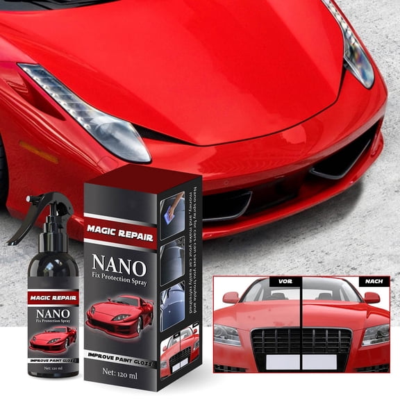 LEFTHIGH Home Car Scratch and Mark Cleaner, 120ml, Removes Bird Droppings Iron Powder Water Stains, Hydrophobic Coating