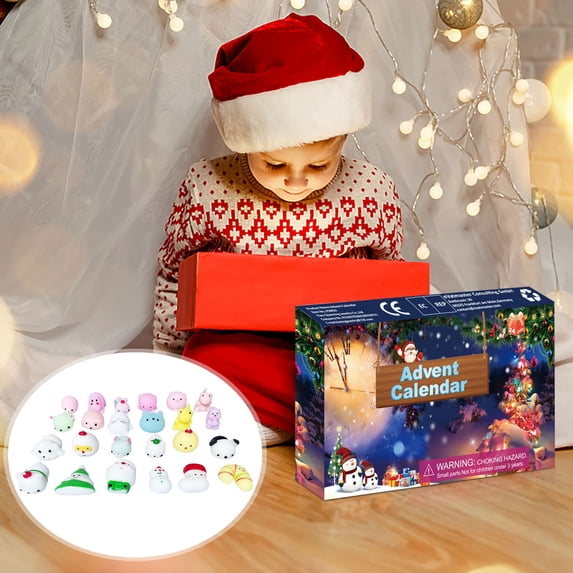 LEFTHIGH Home Christmas Advent Calendar 24 Days Toys Advent Calendar Christmas Party Favors - Miniature Surprise Toys for Kids Christmas Party Gifts Birthday Gifts