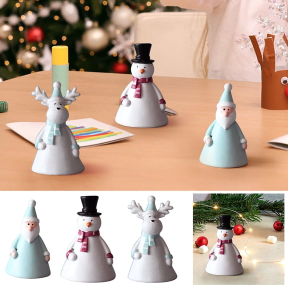 LEFTHIGH Home Christmas Border Decorative Crafts Gifts Christmas Snowman Santa Claus Christmas Tree Home Furnishings Christmas Gifts