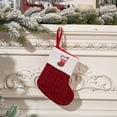 thumbnail image 1 of LEFTHIGH Home Christmas Decorations Red Knitted Alphabet Embroidered Christmas Socks Colorful 26 Letter Gift Socks Christmas Ornaments, 1 of 4