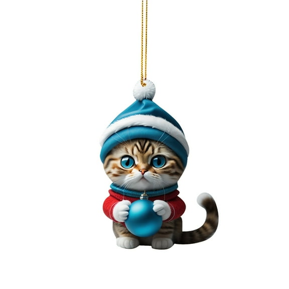 LEFTHIGH Home Christmas Kitty Car Pendant Backpack Pendant Christmas Home Decoration Decorations
