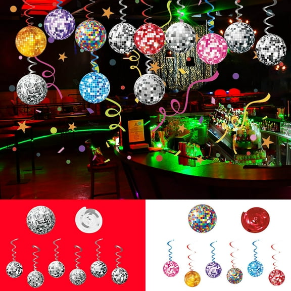 LEFTHIGH Home Christmas Tree Event Party Venue Background Decoration Hanging Decoration 12pc Christmas Ornaments