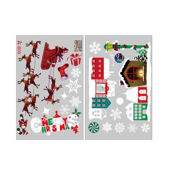 LEFTHIGH Home Christmas snowflakes Creative Affixed with Decorative Wall Window Decoratio Christmas Kitchen Decor