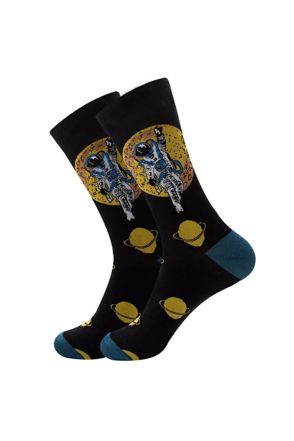 Home Cosmos Series Star Constellations Female Laughing Socks Astronaut Socks Christmas Decor