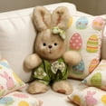 thumbnail image 1 of LEFTHIGH Home Cute Easter Bunny Plush Toy Soft Stuffed Animal Festive Spring Decor for Kids Adults Holiday Gift 35cm St Patricks Day Accessories, 1 of 6
