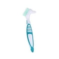 thumbnail image 1 of LEFTHIGH Home Double Sided Denture Teeth Brush Easy Grip Ergonomic Handle Nylon Bristles Oral Care Cleaning Tool for False Teeth 6.3 Inches House Essentials, 1 of 1