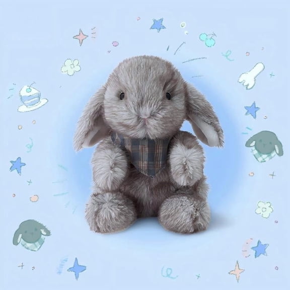 LEFTHIGH Home Easter Bunny Plushie With Long Ears Sitting Stuffed Animals Rabbits Soft Floppy Ear Toy for Decorations Gift Home Improvement