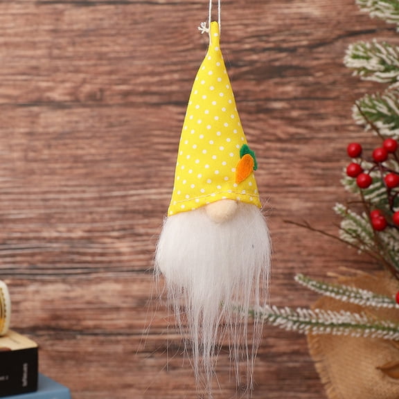 LEFTHIGH Home Easter Day Ornaments Faceless Doll Decoration Rudolph Dwarf Gnome Pendant Holiday Gift Home Desk Decor 15cm Home Needs