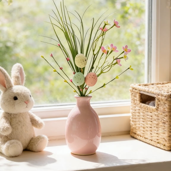 LEFTHIGH Home Easter Decorations Artificial Flower Distinctive Foam Berry and Egg Artificial Flower for DIY Bouquets Floral Arrangements Home Decor Room Essentials