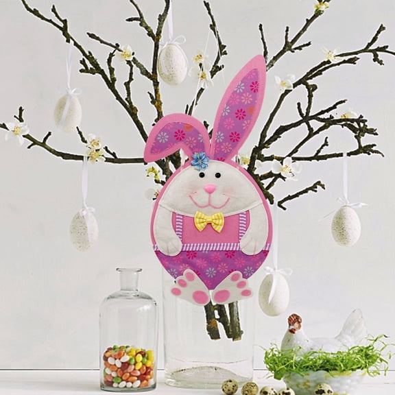 LEFTHIGH Home Easter Room Decoration Cute Pendant Hanging Ornament Cloth Gnome for Holiday Party Home Wall Door 58x28cm 1-Pack Room Essentials