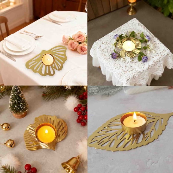 LEFTHIGH Home Eggshell Cup Aromatherapy Candle Holder Soy Wax Scented Candle Birthday Christmas Gift Idea Gold Iron Candle Mug 15x9x1.5cm Room Decor