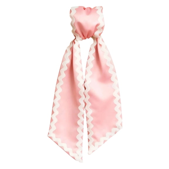 LEFTHIGH Home Festival Wave Edges Peach Skin DIY Decorative Ribbon Long Strip Sash for Gift Wrapping Floral Arrangements and Party Decoration Home