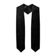 thumbnail image 1 of LEFTHIGH Home Graduation Honor Stole Sash Etiquette Ribbon Solid Color Silk Like Shawl for Commencement Ceremony Award Academic Regalia 150x11.5cm, 1 of 2
