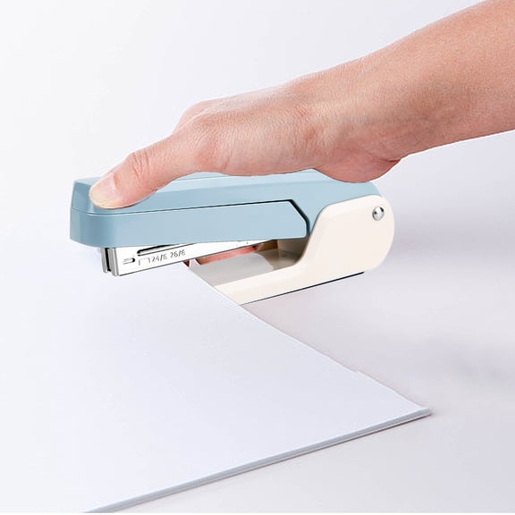 LEFTHIGH Home Heavy Duty Metal Stapler, 25 Sheet Capacity, Rotating Design, Non Slip Base for Office Classroom, 5.91x2.56in