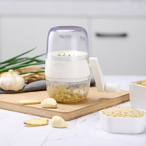 LEFTHIGH Home Household Dried Fruit Nut Grinder for Garlic Walnuts Ginger, Manual Food Chopper with Non Slip Handle, Stainless Steel Blades Home Decor