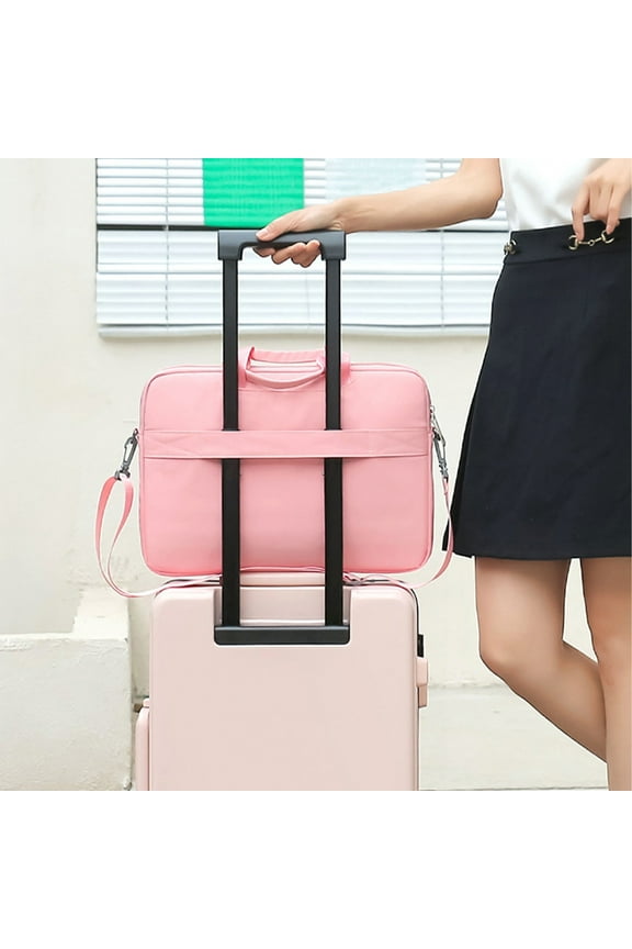 Home Laptop Messenger Bag Shoulder Tote for Notebook Tablet Water Repellent Fabric Multiple Pockets Padded Strap Business Work Commuter Christmas Decorations