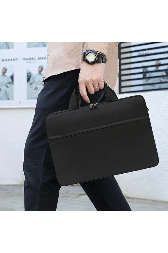 Home Laptop Messenger Bag Shoulder Tote for Notebook Tablet Water Repellent Fabric Multiple Pockets Padded Strap Business Work Commuter Home and Kitchen