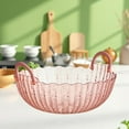 thumbnail image 1 of LEFTHIGH Home Large Clear Plastic Fruit Tray Serving Platter for Snacks Candy Nuts Coffee Table Party Tableware Bowl 10.1x10.1x5.39 Inches Valentines Day Gifts, 1 of 6