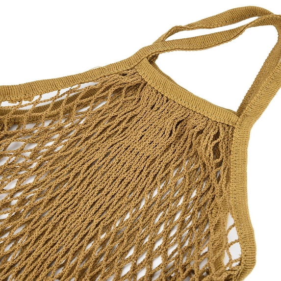 LEFTHIGH Home Mesh Net Shopping Bag 12.6x15x5.9in Reusable Produce String Bag for Fruit Vegetable Grocery Home
